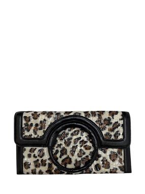 JOAN RIVERS - BLACK BROWN TAN CLASSICS COLLECTION CLUTCH